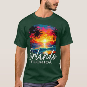Retro Orlando Florida Family Vacation Summer Break T-Shirt