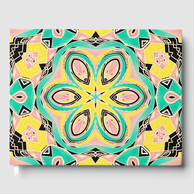 Retro ornament guest book (Front)