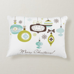 Retro Ornaments, Merry Christmas Decorative Cushion