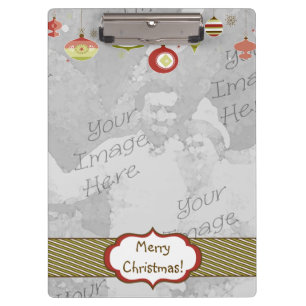Retro Ornaments Photo Frame Template Clipboard