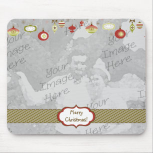 Retro Ornaments Photo Frame Template Mouse Pad