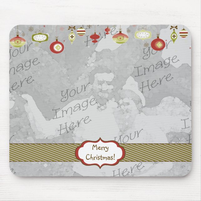 Retro Ornaments Photo Frame Template Mouse Pad (Front)