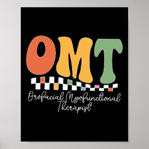 Retro Orofacial Myofunctional Therapist Omt Mental Poster