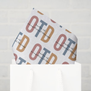 Retro OTD Doctor of Occupational Therapy Tissue Paper