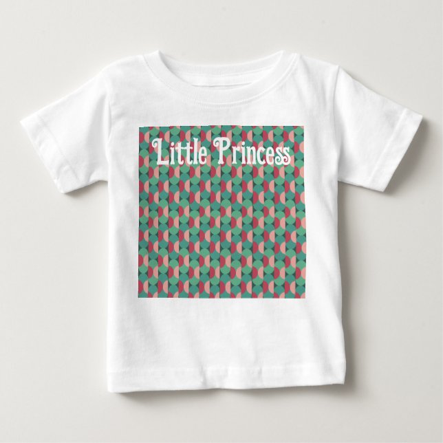 Retro Ovals and Semi-Circles Baby T-Shirt (Front)