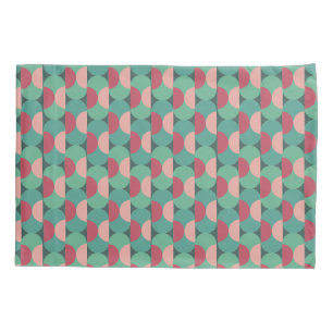 Retro Ovals and Semi-Circles Pillowcase