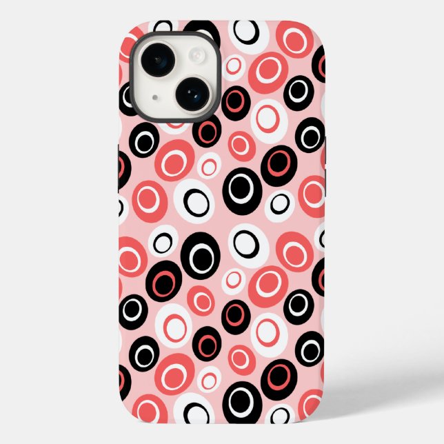 Retro Ovals Case-Mate iPhone Case (Back)