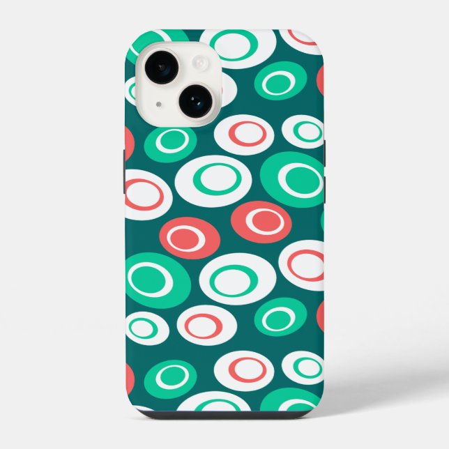 Retro Ovals iPhone Case (Back)