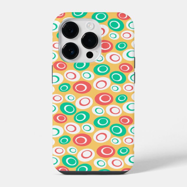 Retro Ovals iPhone Case (Back)
