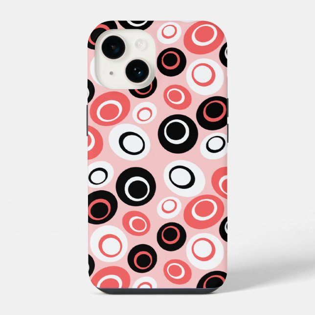 Retro Ovals iPhone Case (Back)