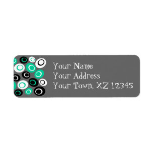 Retro Ovals Return Address Label