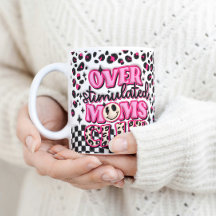 Retro Over Stimulated Moms Club 3D Inflated Puffy