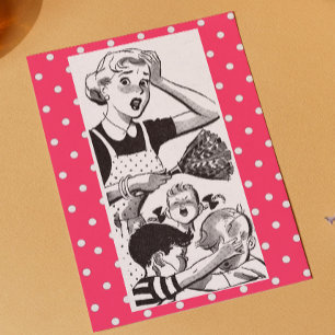 Retro Overwhelmed Mum Card