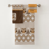 Retro Owl Knitted Design