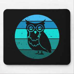 Retro Owl Mouse Pad