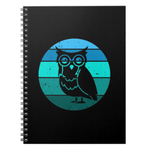Retro Owl Notebook
