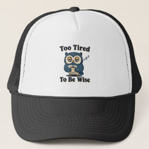 Retro Owl Sleep Deprived Trucker Hat