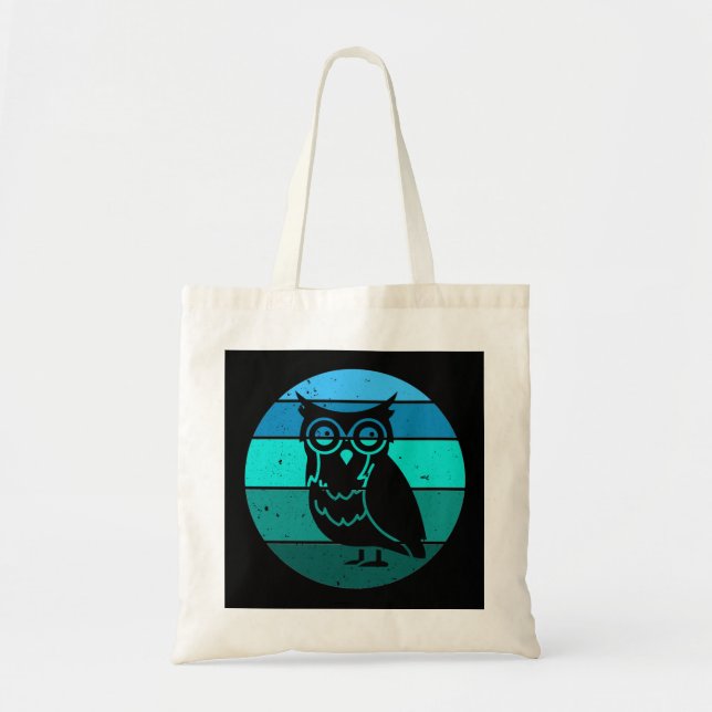 Retro Owl Tote Bag (Front)