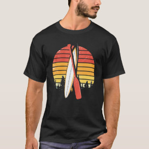 Retro Paddleboard Outdoor Stand Up Paddler Paddlin T-Shirt