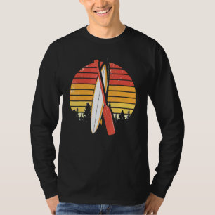 Retro Paddleboard Outdoor Stand Up Paddler Paddlin T-Shirt