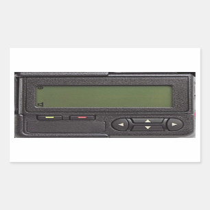 Retro Pager Rectangular Stickers