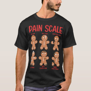 Retro Pain Scale Gingerbread Trauma Nurse Christma T-Shirt