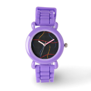 Retro Paint Splatter and Dots Watch