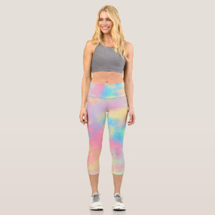 Retro Paint Splatter Capri Leggings
