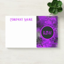 Retro Paint Splatter Effect Purple & Black 