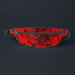 Retro Paint Splatter Effect Red & Black  Bum Bags<br><div class="desc">Bright and vibrant paint splatter pattern, the dazzling design is a mix of red & black splatters. This abstract and messy design would be the prefect gift for an artist, for a weekend breakaway, summer vacation, for shopping trips, or a hike to a country side pub. you can use this...</div>