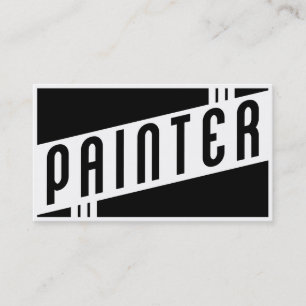 retro painter business card