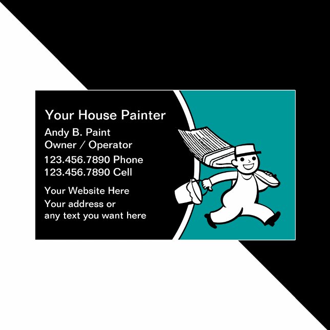 Retro Painter Business Cards (Creator Uploaded)