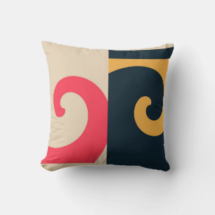 Retro Painting Abstract Art Deco Cushion