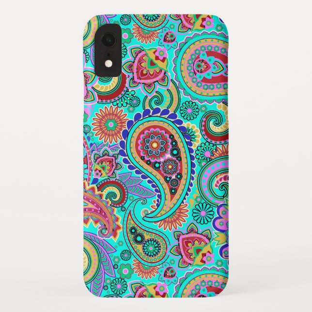 Retro Paisley Pattern Case-Mate iPhone Case (Back)