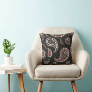 Retro Paisley Pattern Cushion