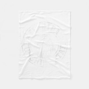 Retro Palm Tree Tropical Beach Summer Vacation Fleece Blanket
