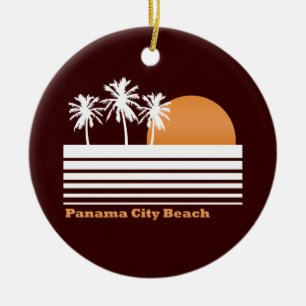 Retro Panama City Beach Ornament