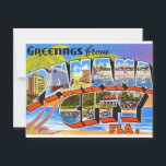 Retro Panama City Florida Postcard<br><div class="desc">Such a great retro postcard for Panama City,  Florida repurposed!</div>