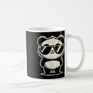 Retro Panda In Sungles Bbq Pool Party Funny Panda Coffee Mug