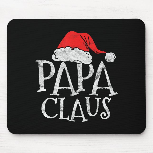 Retro Papa Claus Gift Funny Christmas Santa Costum Mouse Pad (Front)
