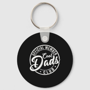 Retro Papa Fathers Day Mens Official Member Cool D Key Ring