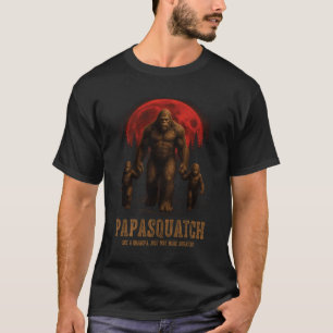 Retro Papa Squatch Like A Grandpa Funny Bigfoot Sa T-Shirt