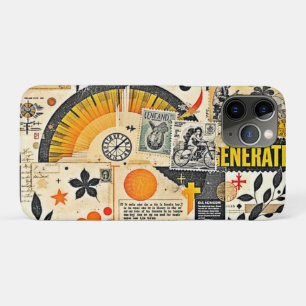 Retro Paper Ephemera Mix iPhone 11 Pro Case