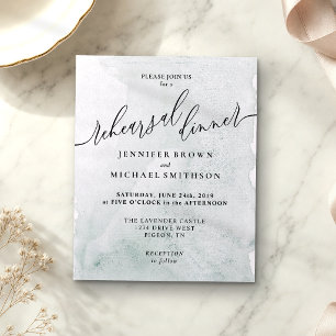 Retro Paper Greenery budget Rehearsal Dinner