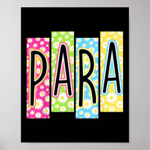 Retro Para Professional Back To School Colourful G Poster