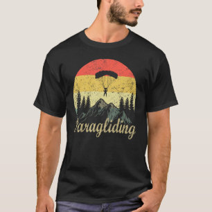 Retro Paragliding Vintage Paramotor Paraglider Sky T-Shirt
