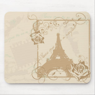 Retro Paris Mousepad