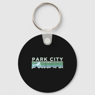 Retro Park City Key Ring