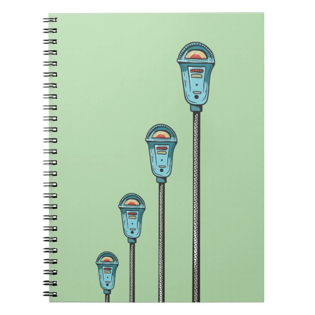 Retro parking meter notebook (Front)