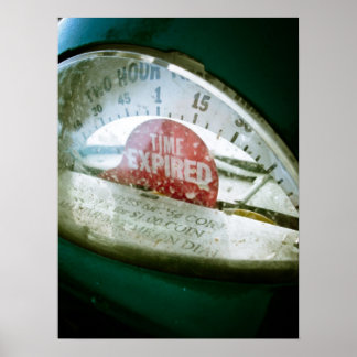 Retro Parking Metre 02 Poster